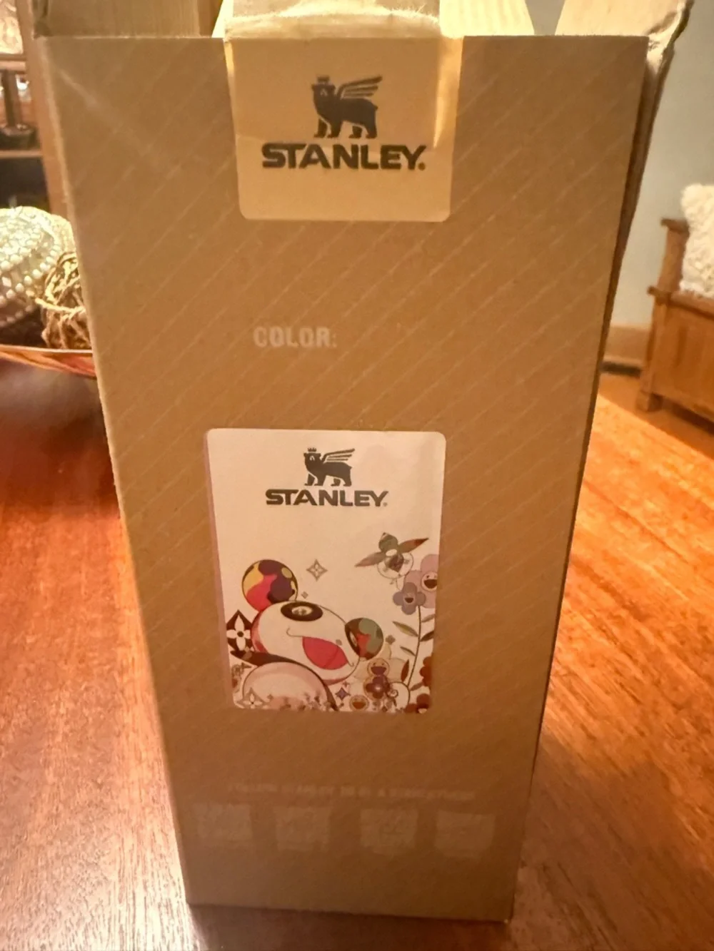 Stanley White Tumbler Box with Colorful LV Floral Graphic - Picture 4 of 5